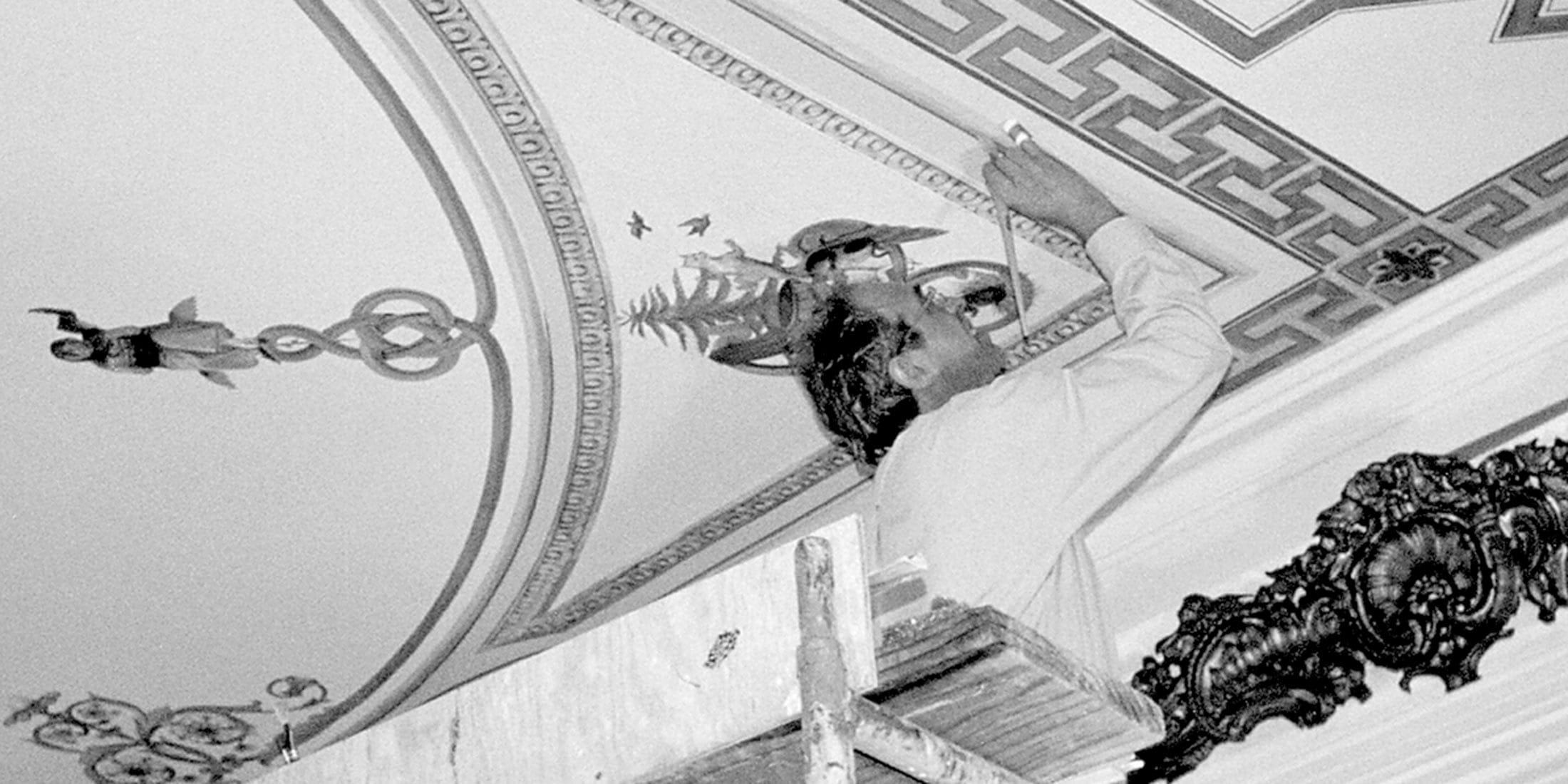 goodwood-history-restoration-john-painting Goodwood Museum and Gardens, Tallahassee FL, Tallahassee Museums, Wedding Venues in Tallahassee